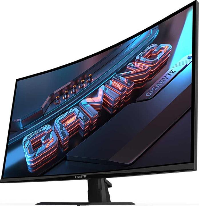 Actual product image Gigabyte Dis 32 GBT GS32QCA QHD 180Hz IPS Curved (2560 x 1440 pixels, 31.50")