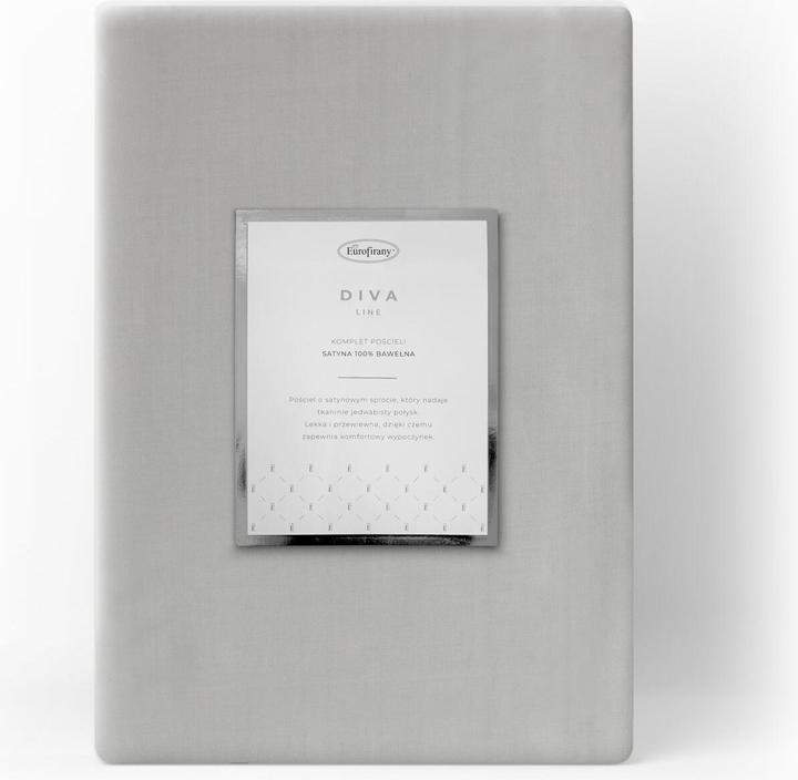 Image du produit Eurofirany DIVA LINE DINA Ensemble de literie unicolore en satin de coton de haute qualité, 160X200 cm, 2 pcs. (Housse de couette, 160 x 200 cm)