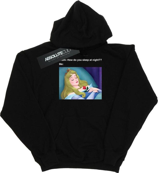Actual product image Disney Mens Sleeping Beauty Meme Hoodie (L)