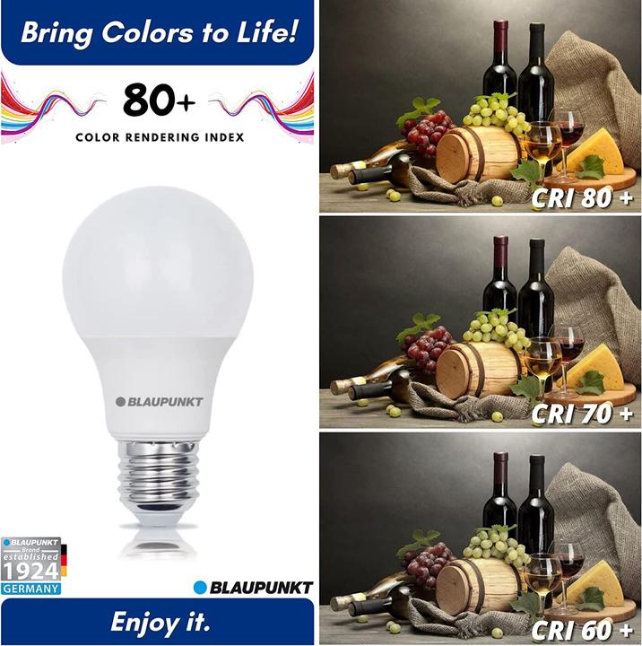 Produktbild Blaupunkt LED E27 Glühbirne - 9W - Neutralweiss 4000K - Led Lampen - 10-er Pack (E27, 9 W, 900 lm, 10 x, E)