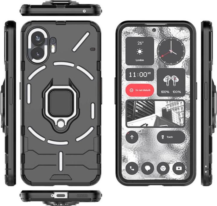 Produktbild Cover-Discount Nothing Phone (2) - Armor Case mit Kickstand schwarz (Nothing Phone (2))