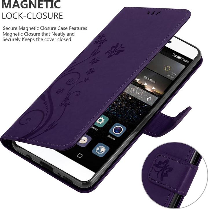 Image du produit Cadorabo Couverture du livre de fleurs (Huawei P8)