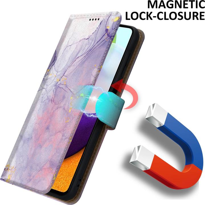 Produktbild Cadorabo Book Hülle mit Print (Samsung Galaxy A52, Samsung Galaxy A52 5G, Samsung Galaxy A52s 5G)