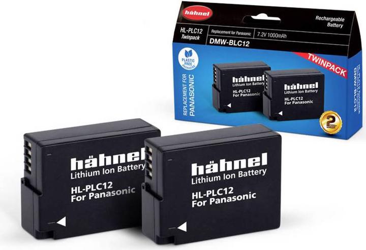 Produktbild Hähnel Hahnel HL-PLC12 Twin Pack Lithium-Ion (Li-Ion) 1000 mAh (Kamera Akku)