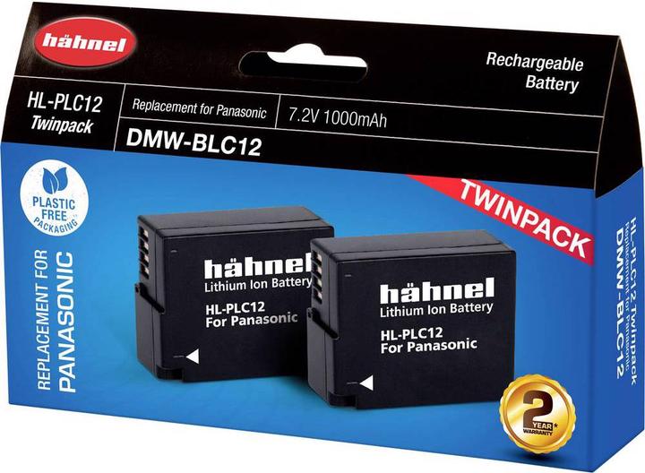 Produktbild Hähnel Hahnel HL-PLC12 Twin Pack Lithium-Ion (Li-Ion) 1000 mAh (Kamera Akku)