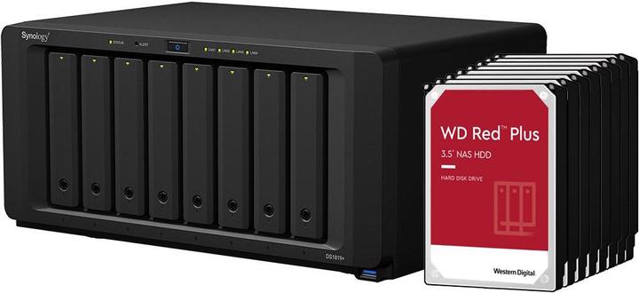Image du produit Synology DS1819+ LE SYSTÈME (WD Red Plus)