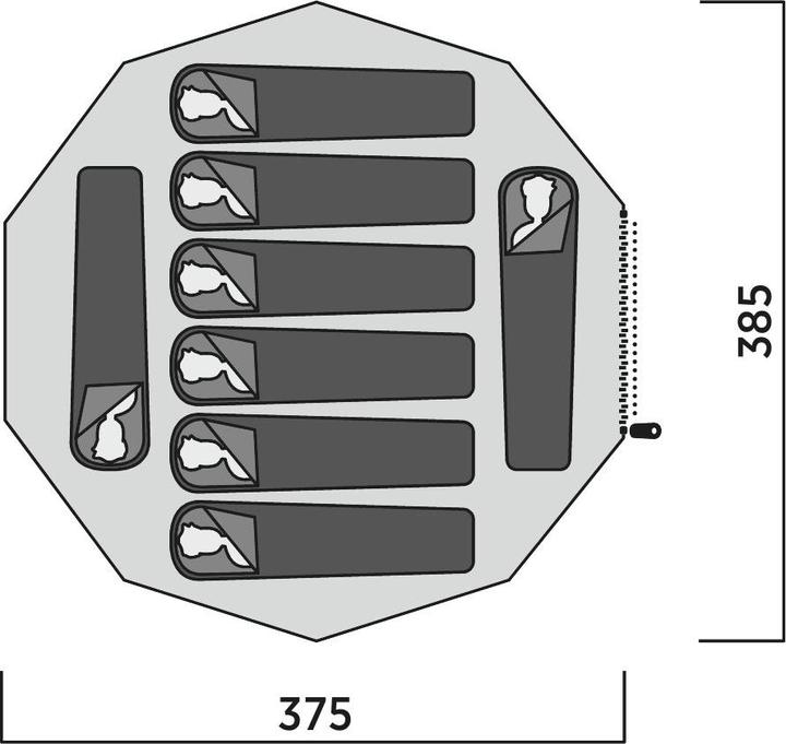 Actual product image Easy Camp Tipi Moonlight (Dome tent, 6.80 kg, 8 persons)