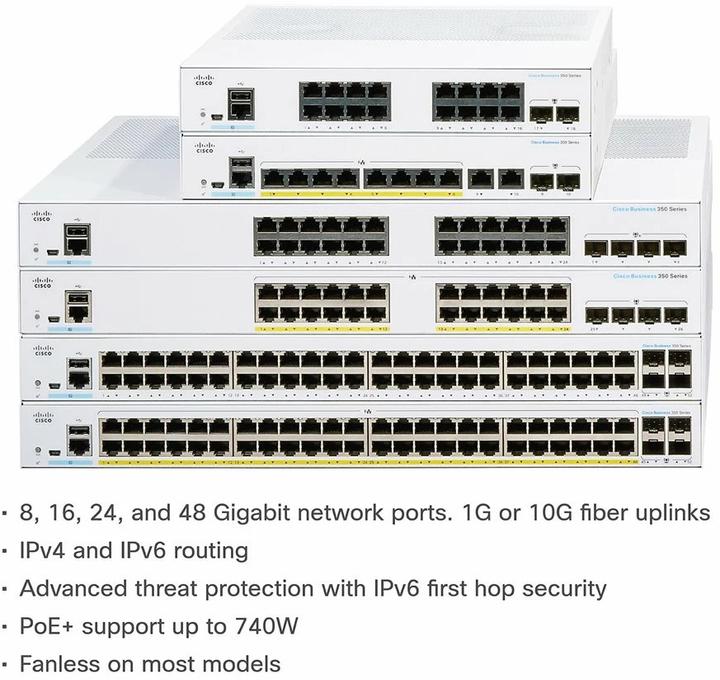 Produktbild Cisco Switch CBS350-24T-4G-EU 28 Port (24 Ports)