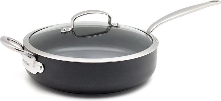 Greenpan Barcelona Infinity Pro Hapjespan met deksel - 28 cm - Ceramica - Induttivo (28 cm, Pentola, Ceramica)
