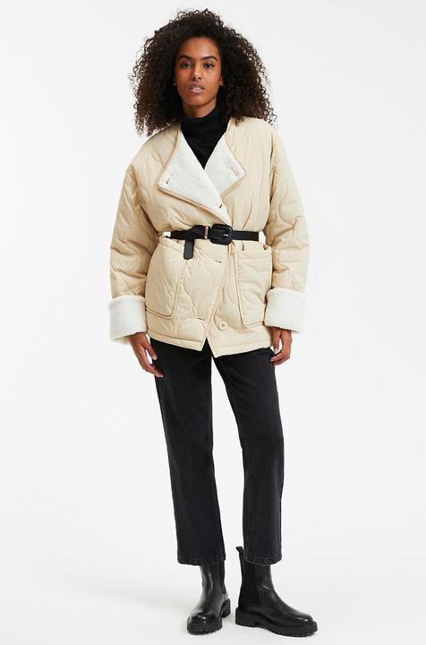 Immagine prodotto La Redoute Collections Halblange Steppjacke mit rundem Ausschnitt (XS)