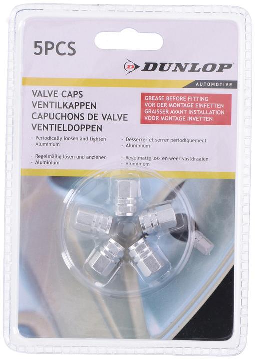 Immagine prodotto Dunlop Tappi valvola 5pz argento ALU