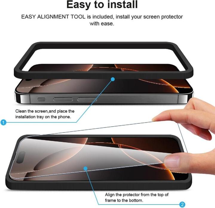 Produktbild Protectorking 2x echtes Tempered 9H Panzerhartglas 3D KLAR (1 Stück, Microsoft Lumia 640)