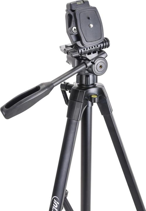 Produktbild InLine Stativ für Digitalkameras und Videokameras, Aluminium, schwarz, Höhe max. 1,73m (Metall)