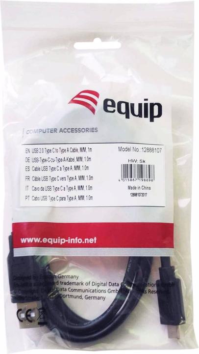 Produktbild equip USB A – USB C (1 m, USB 2.0)