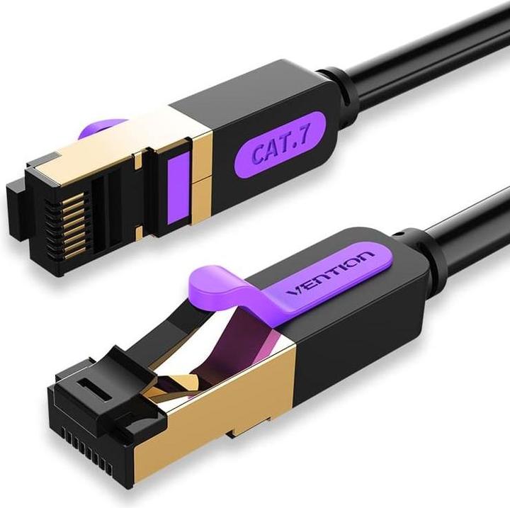 Image du produit Vention Câble réseau SFTP de catégorie 7 ICDBF 1m noir (S/FTP, CAT7, 1 m)