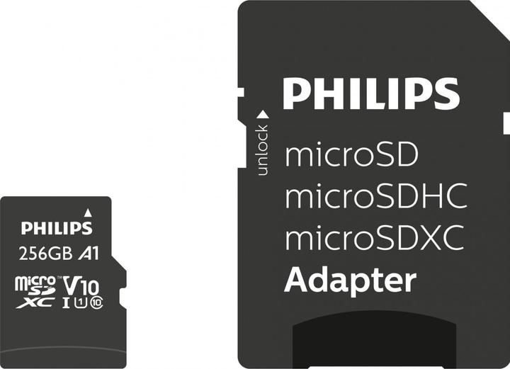 Philips MicroSDXC Card (256 GB, microSDXC, U1, UHS-I)