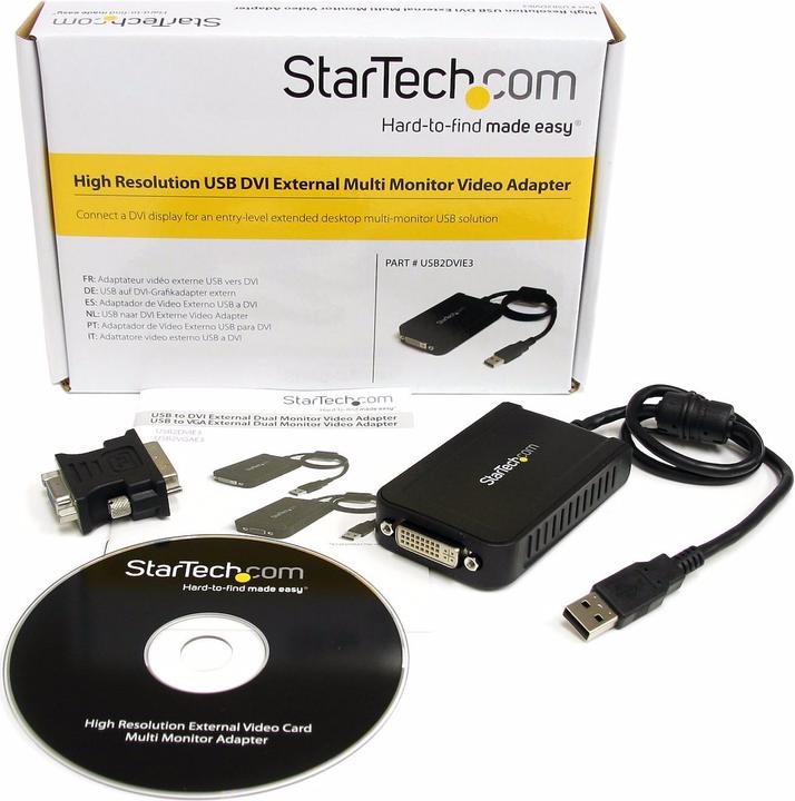Produktbild StarTech USB auf DVI Video Adapter (DVI, 8.80 cm)