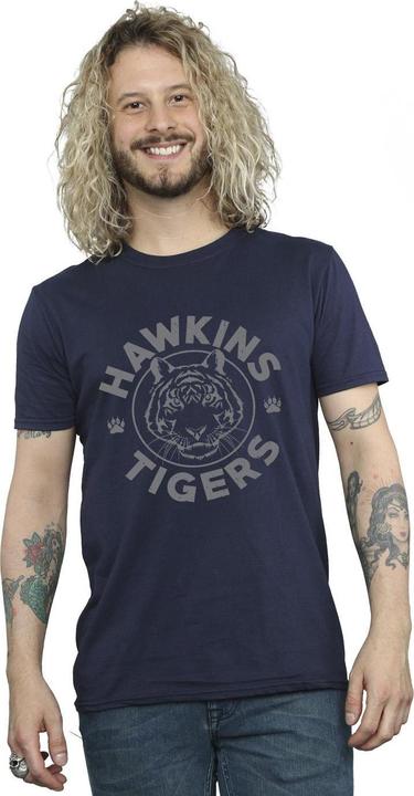 Produktbild Netflix Stranger Things Hawkins Grey Tiger TShirt (S)