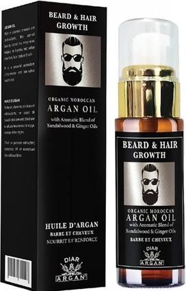 Image du produit Diar Argan Huile d'argan au gingembre et au bois de santal Barbe et cheveux (30 ml)