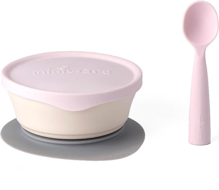 Actual product image Miniware First Bite Tableware Set, Vanilla/Cotton Candy
