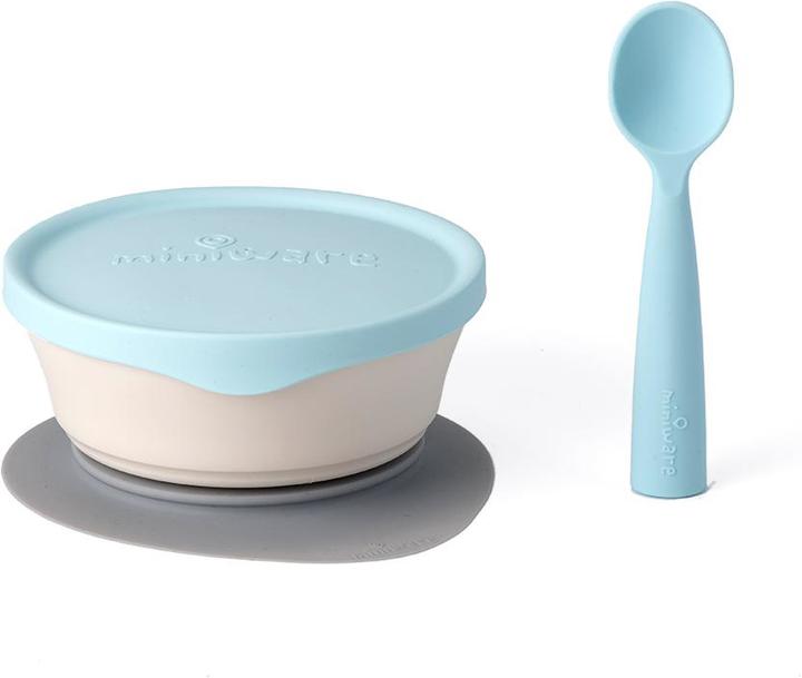 Produktbild Miniware First Bite Geschirrset, Vanilla/Aqua