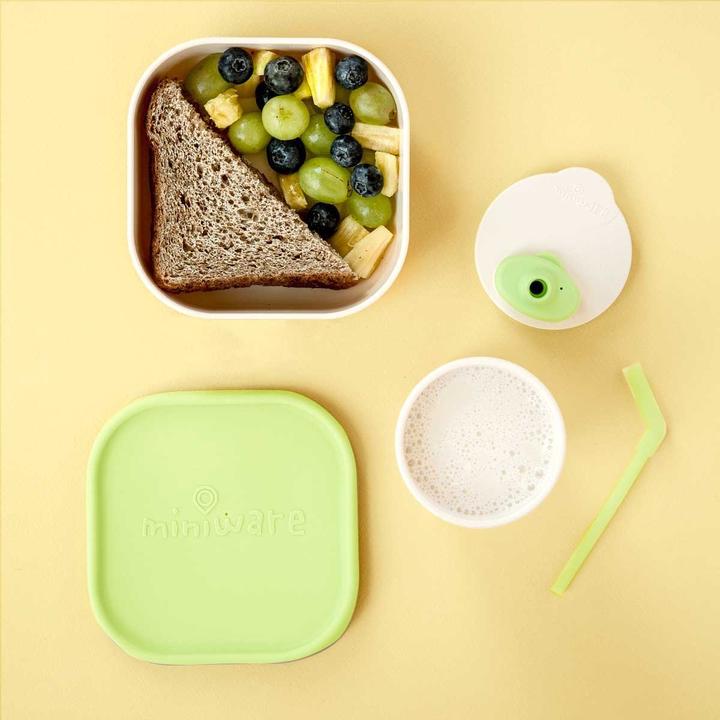 Actual product image Miniware Sip & Snack Tableware Set, Vanilla/Keylime