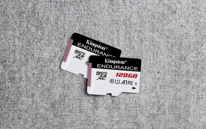 Actual product image Kingston MicroSD 128GB Endurance (128 GB, microSDXC, U1, UHS-I)