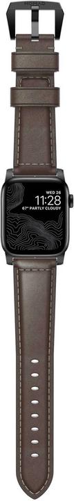 Actual product image Nomad Traditional Strap Leather Brown Connector Black 40/38 mm (40 mm, Leather)
