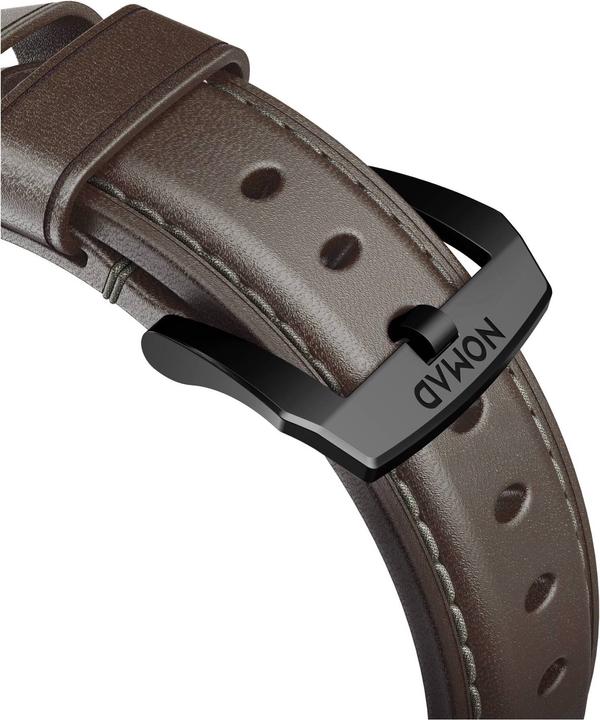 Actual product image Nomad Traditional Strap Leather Brown Connector Black 40/38 mm (40 mm, Leather)