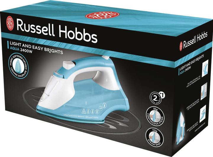 Produktbild Russell Hobbs 26482-56 Light & Easy Brights Aqua Dampfbügeleisen (2400 W, 135 g/min)