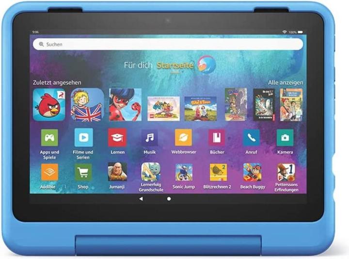 Produktbild Amazon Fire HD 8 Kids Pro (2022) inkl. Hülle (8", 32 GB, Cyber sky)