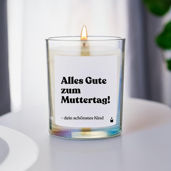 Produktbild Chatty Candles Duftkerze Woody Alles Gute zum Muttertag! - dein schönstes Kind