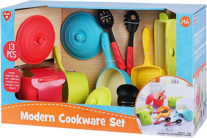 Actual product image PlayGo Modern Cookware Set - 13 Pcs*