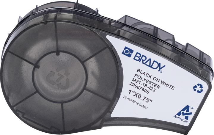 Produktbild Brady M210 und M211 glänzend weiße Polyesteretiketten zur Kennzeichnung von Teilen und Komponenten