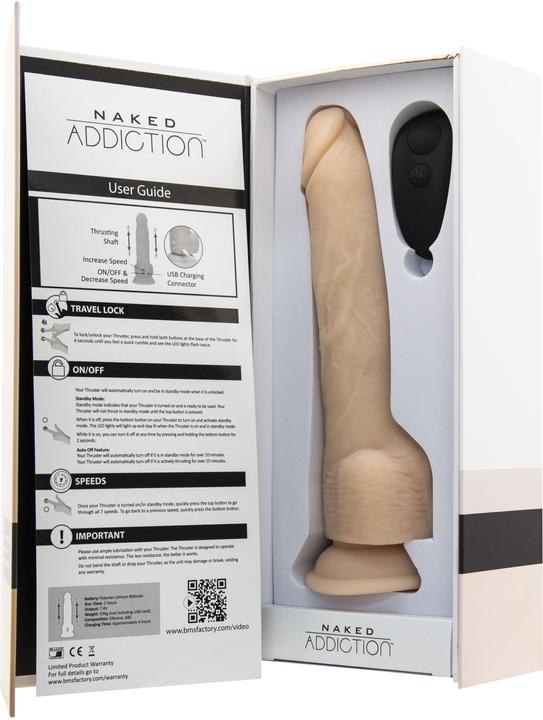 Actual product image Naked Addiction Realistischer StoÃDildo mit Fernbedienung 23 cm