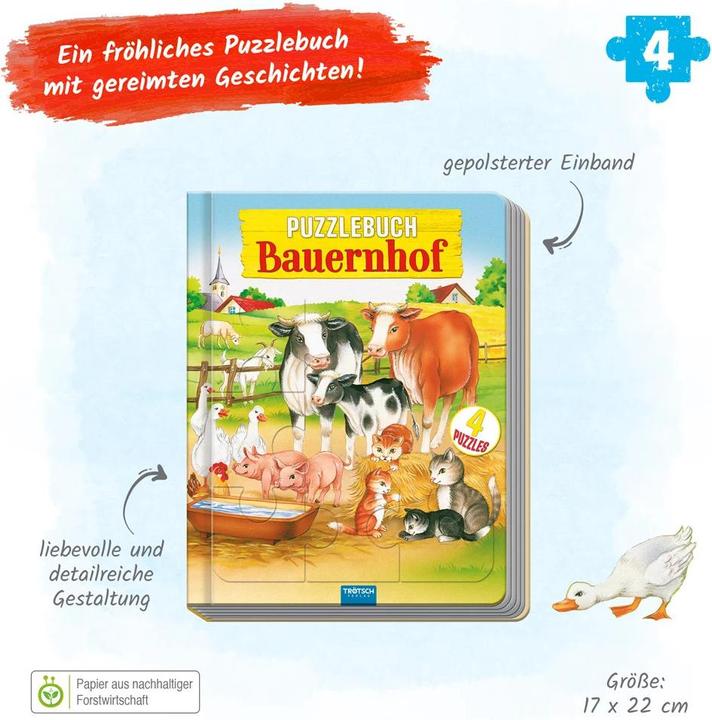 Produktbild Trötsch Verlag GmbH & Co. KG Puzzlebuch Bauernhof
