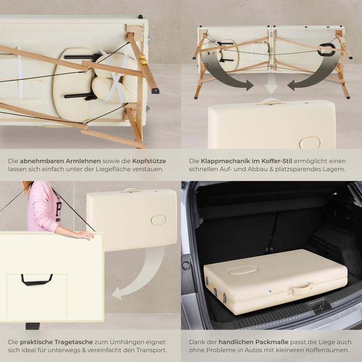 Immagine prodotto tectake Set lettino da massaggio Freddi con rulli