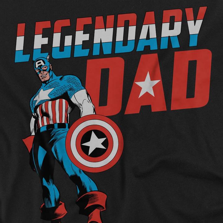 Image du produit Captain America - T-shirt LEGENDARY DAD - Adulte (M)