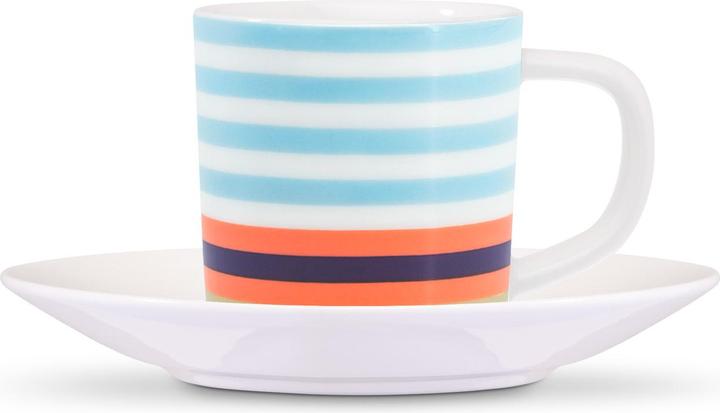 Image du produit Remember Tasse à expresso + soucoupe Positano (75 ml, 2 x)