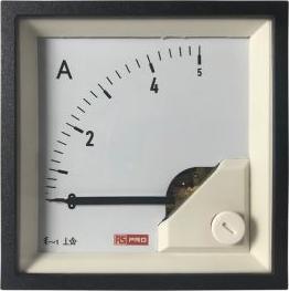 Produktbild Rs Pro Amperemeter 5 (Input, Scale)A AC Dreheisen, 68mm x 68mm T. 54 (<30 A)mm, 0  5 (Input, Scale)