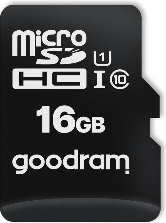 Actual product image Goodram M1A4-0160R12 memory card 16 GB MicroSDHC Class 10 UHS-I - High Capacity SD (Micr (16 GB, microSDHC, U1, UHS-I)
