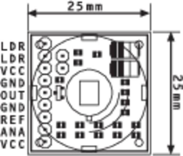 Produktbild B+B Thermo-Technik B & Technik PIR Bewegungssensor Modul SMD Bewegungsmelder (12 m)