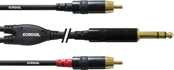 Produktbild Cordial Cfy 3 Vcc (3 m, Cinch, 6.3mm Klinke (Jack))