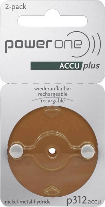 Powerone Hearing aid battery (2 pcs., A312, 23 mAh)