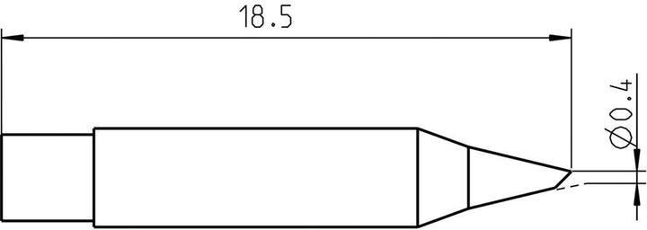 Image du produit Weller Erem Panne RT Micro, biseautée 0,4mm, MIL SPEC (Panne de soudure)