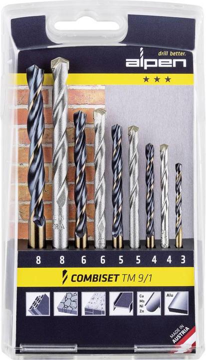 Actual product image Alpen sal drill assortment (5.0 mm, Ø 8.0 mm, 4.00 mm, 6.0 mm)