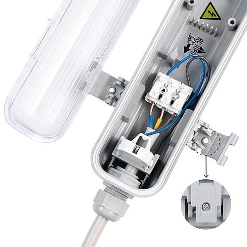 Actual product image EGB Damp-proof diffuser light IP65 w LED tube 22W L1575mm (2300 lm, G13)