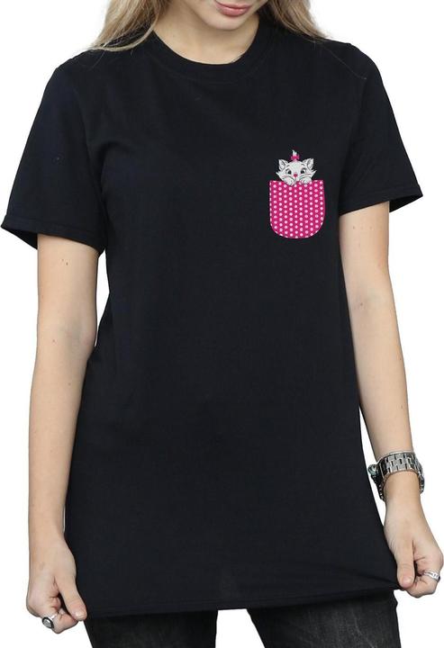 Actual product image Disney Womens/Ladies Aristocats Marie Chest Cotton Boyfriend T-Shirt (XL)