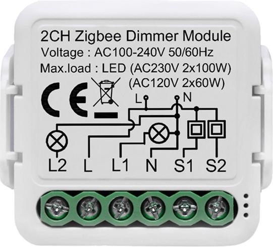 Image du produit Netplus Smart Dimmer Module 2 canaux Zigbee (Actionneur de variateur)