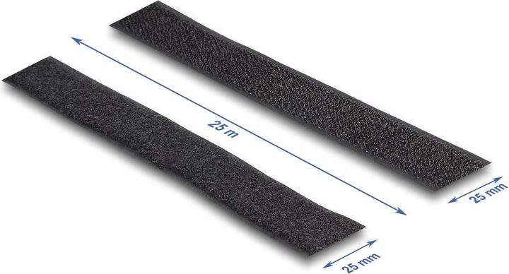 Image du produit Delock Bande Velcro 25m x 25mm Résistante et autocollante (25 mm)